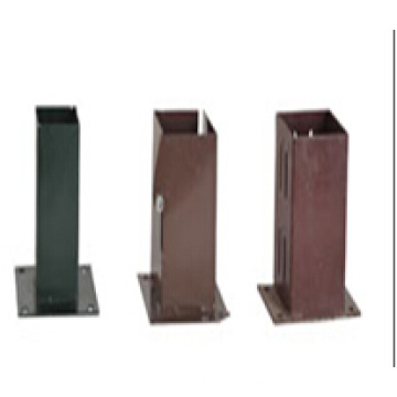 HDG Pile Box, Stake Box, Power Coated Stake, Pole Plate